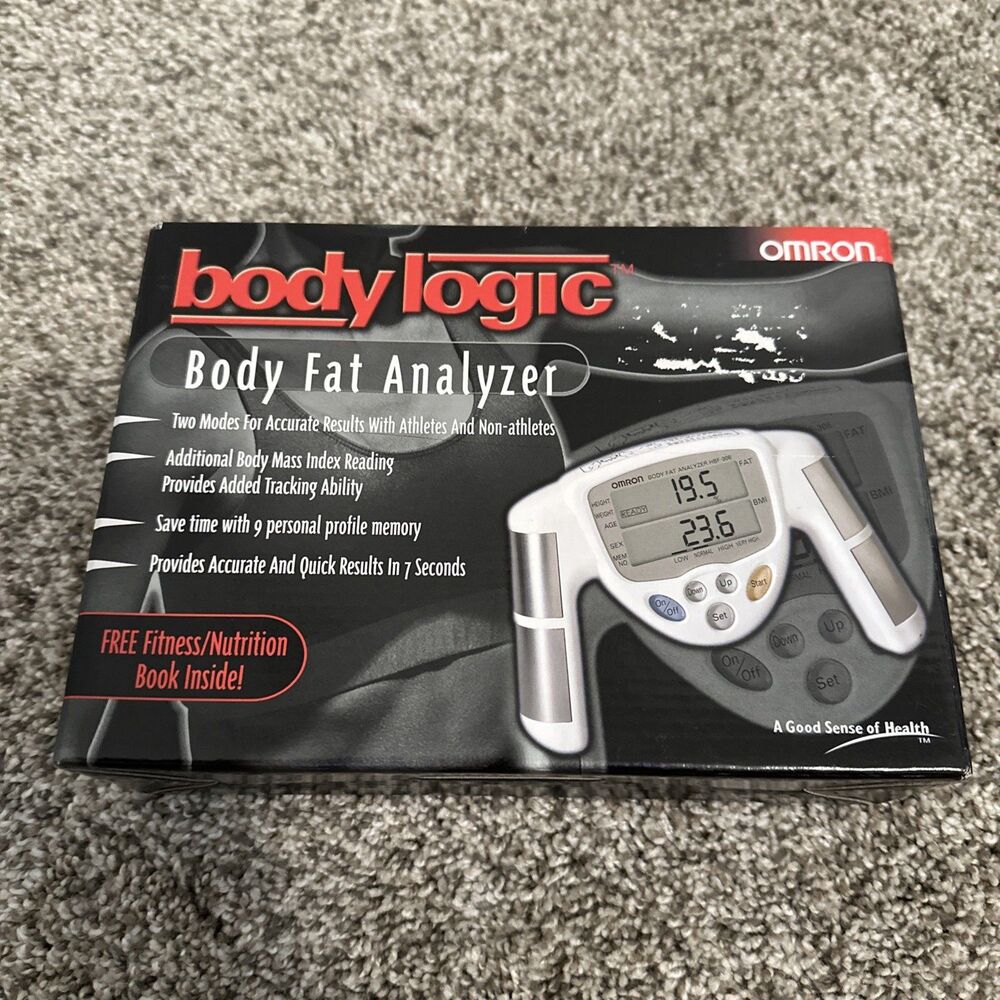 Omron Body Fat Analyzer HBF-306BL Hand Held BMI Body Mass Index White